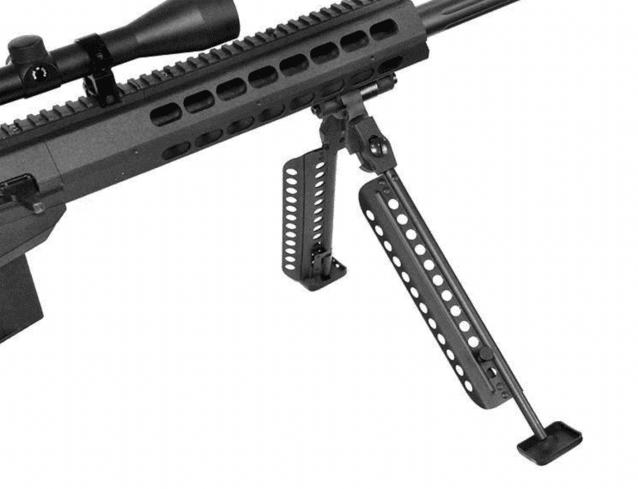 Galaxy - m82a1 bolt action spring sniper rifle with scope and bipod black - New Airsoft Products - view 5