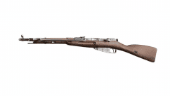 Win gun mosin-nagant m44 overlord sniper rifle (co2 powered - faux wood weathered finish - bayonet included)