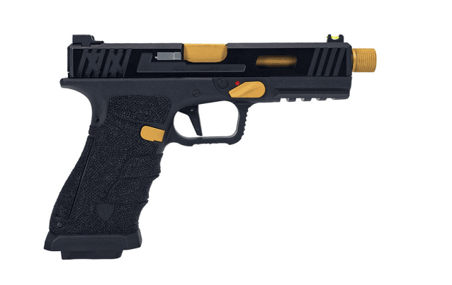 Aps bumblebee xx co2 blowback pistol (1 short mag and 1 long mag - black/gold - acp620) - All Airsoft Gas Pistols - view 4