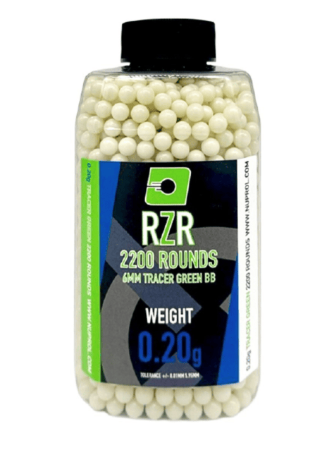 Nuprol rzr tracer green 0.20g 2200rd - New Airsoft Products
