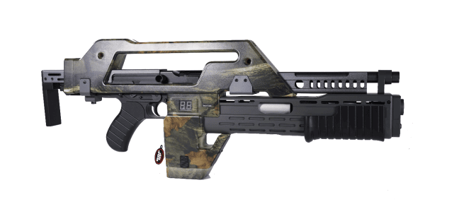 Snow wolf alien pulse rifle aeg electric airsoft rifle leaf camo - Airsoft Guns Used In Movies / Games - view 2