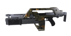 Snow wolf alien pulse rifle aeg electric airsoft rifle leaf camo
