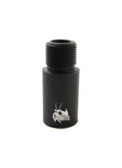 Mantis 1" 14mm barrel extension ccw for airsoft rifle black