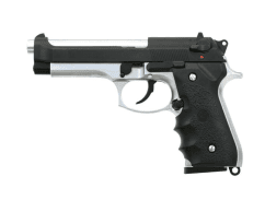 Ls m9 gas blowback pistol silver / dual tone 6mm