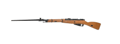 Win gun mosin-nagant m44 overlord sniper rifle (co2 powered - faux wood - bayonet included)