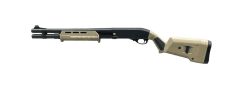Golden eagle m870 mp tri-shot gas pump action shotgun (8886t - tan)