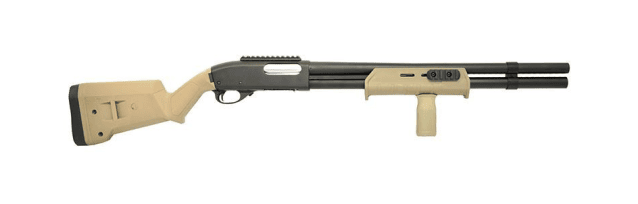Mp style 870 shotgun (tan) - Deluxe Spring Airsoft Shotguns - view 2