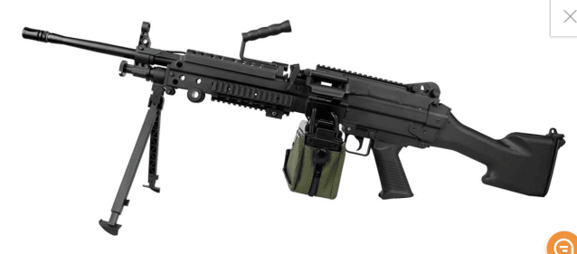 S&t m249 mk2 saw sports line aeg with drum magazine (black - staeg103pabs) - New Airsoft Products - view 4