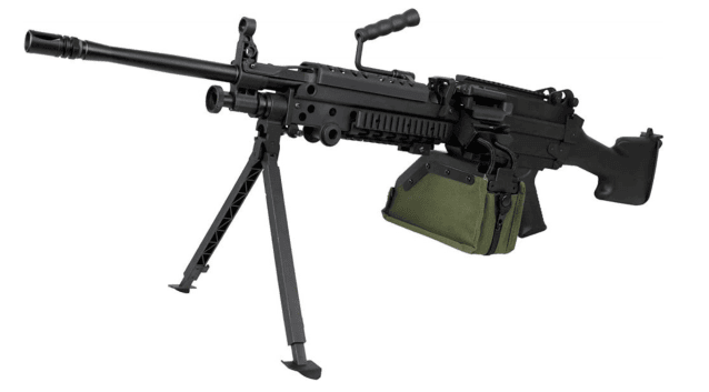 S&t m249 mk2 saw sports line aeg with drum magazine (black - staeg103pabs) - New Airsoft Products - view 3