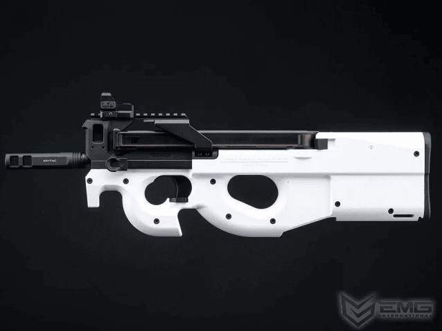 Fn herstal p90 smg alpine custom edition aeg - white / black - krytac emg - Krytac - view 4