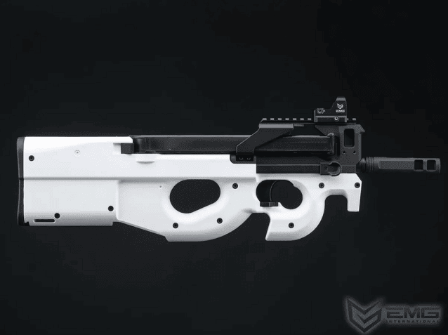 Fn herstal p90 smg alpine custom edition aeg - white / black - krytac emg - Krytac - view 5