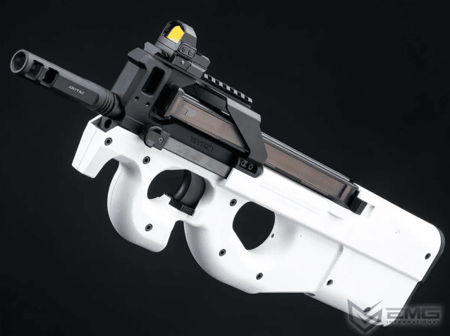 Fn herstal p90 smg alpine custom edition aeg - white / black - krytac emg - Krytac - view 3