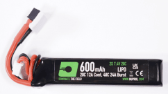 Nuprol power 600 mah lipo 7.4v 20c stick - Mini Deans