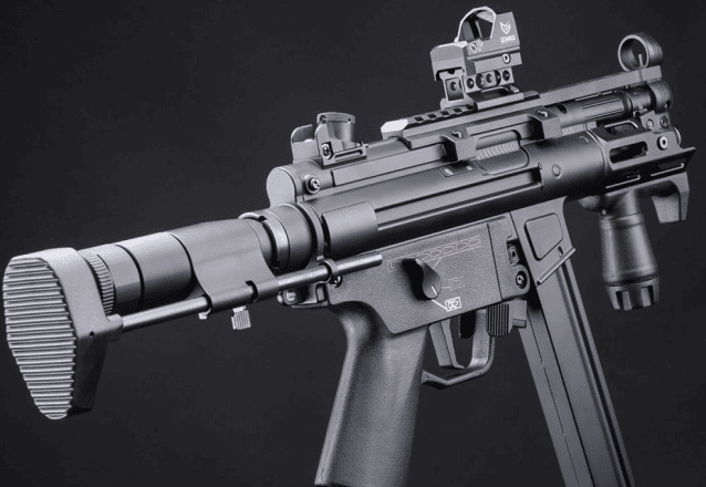 Cyma Platinum Swat SMG5 AEG Sub-Machine Gun CM041L Black - New Airsoft Products - view 2