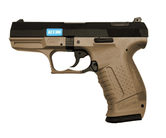 We God of War gbb Pistol Black / Tan (metal slide) - All Airsoft Gas Pistols
