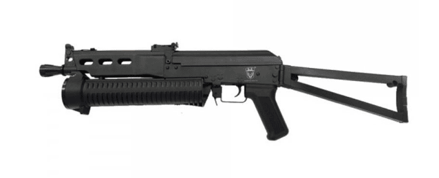 Golden Eagle PP-19 Bizon SMG AEG Black - Airsoft Guns Used In Movies / Games - view 5