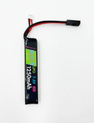 Rebel Battery - 1250mAh Lipo 7.4V 20C Stick - Mini Tamiya
