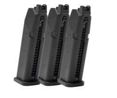 KRYTAC SilencerCo Maxim 9 Gas Magazine (Pack of 3 - Black)