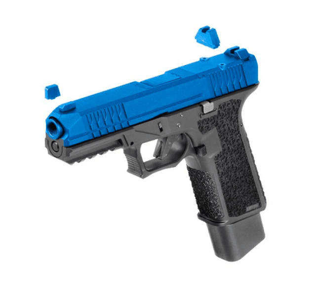 Jdg polymer80 gas blowback pistol (double eagle - p80 - Two Tone Blue ) - All Airsoft Gas Pistols - view 2