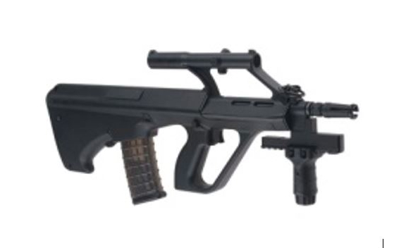 Snow Wolf Aug A1 Tactical aeg with scope (black) - Airsoft Guns Used In Movies / Games - view 4