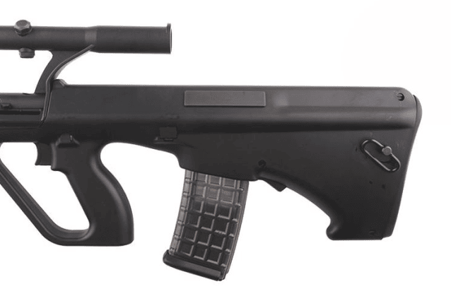 Snow Wolf Aug A1 Tactical aeg with scope (black) - Airsoft Guns Used In Movies / Games - view 2