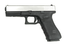 We eu17 g Series gen 4 Silver Slide Pistol