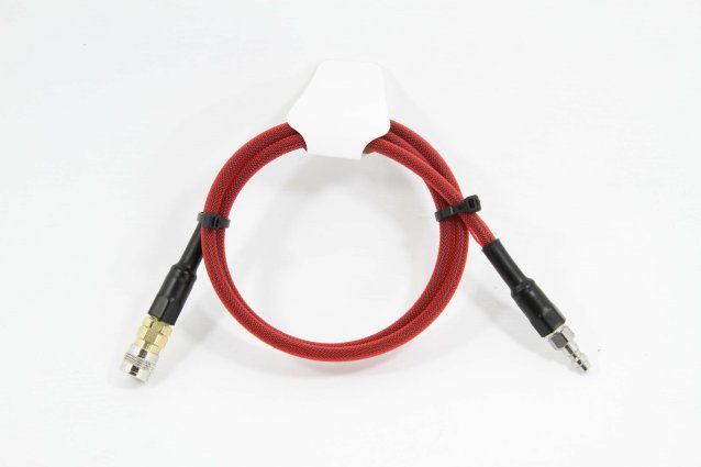 Mantis Airsoft HPA Line – Red Deluxe Braided - Airsoft HPA Lines