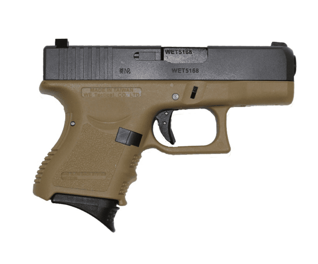 WE Eu 26 Gas Blow Back Pistol Tan - Airsoft G Series / EU Series - view 2