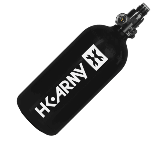 HK Army 48ci 3K Aluminum HPA Tank w/ Regulator - Black - Airsoft HPA Tanks