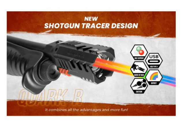 ACETECH QUARK R BIFROST TRACER UNIT (DESIGN FOR 870 SHOTGUN SERIES)- BLACK - New Airsoft Products - view 6