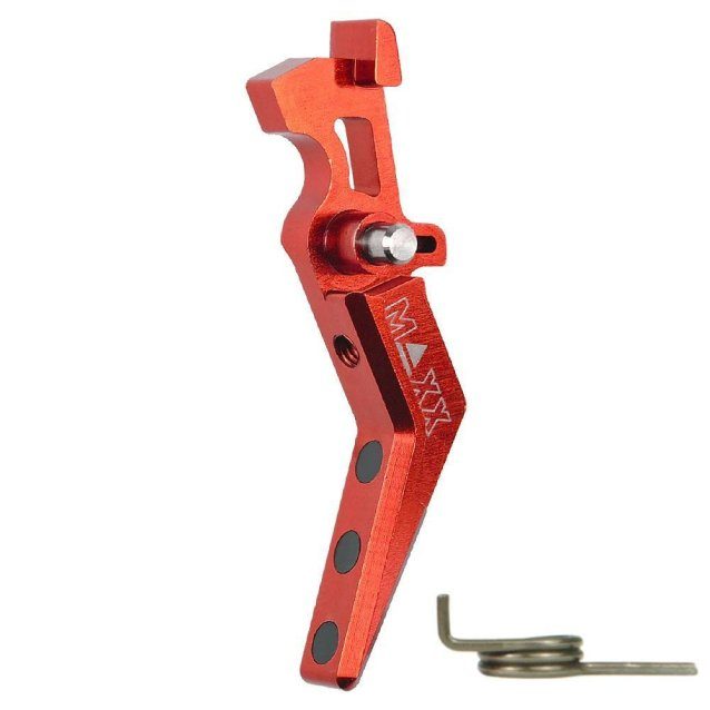 Maxx model cnc aluminum advanced speed trigger (style a) (Red) - Airsoft AEG Triggers