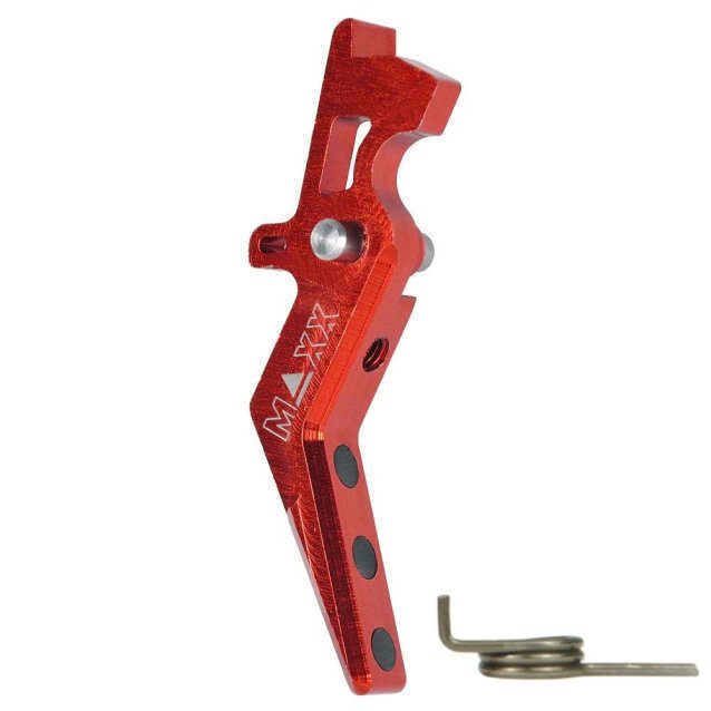 Maxx model cnc aluminum advanced speed trigger (style a) (Red) - Airsoft AEG Triggers - view 2
