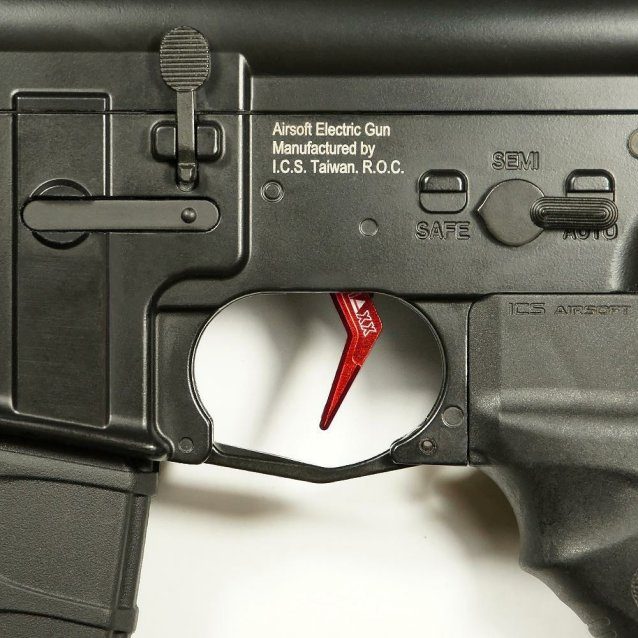 Maxx model cnc aluminum advanced speed trigger (style a) (Red) - Airsoft AEG Triggers - view 4