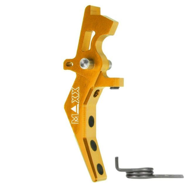 Maxx model cnc aluminum advanced speed trigger (style b) ( Gold ) - Airsoft AEG Triggers - view 2