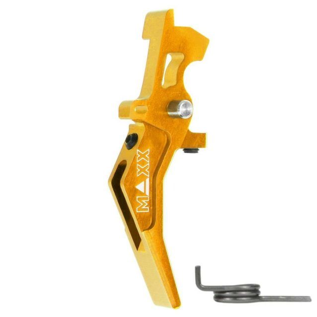 Maxx model cnc aluminum advanced speed trigger (style b) ( Gold ) - Airsoft AEG Triggers - view 3