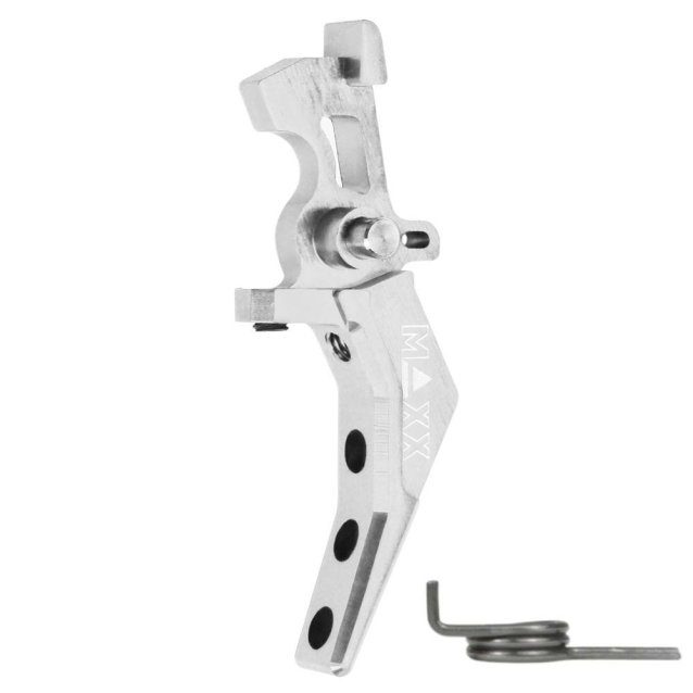Maxx model cnc aluminum advanced speed trigger (style b) ( Silver ) - Airsoft AEG Triggers