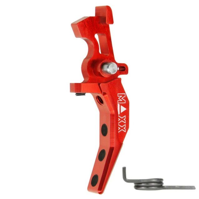 Maxx model cnc aluminum advanced speed trigger (style c) ( Red ) - Airsoft AEG Triggers
