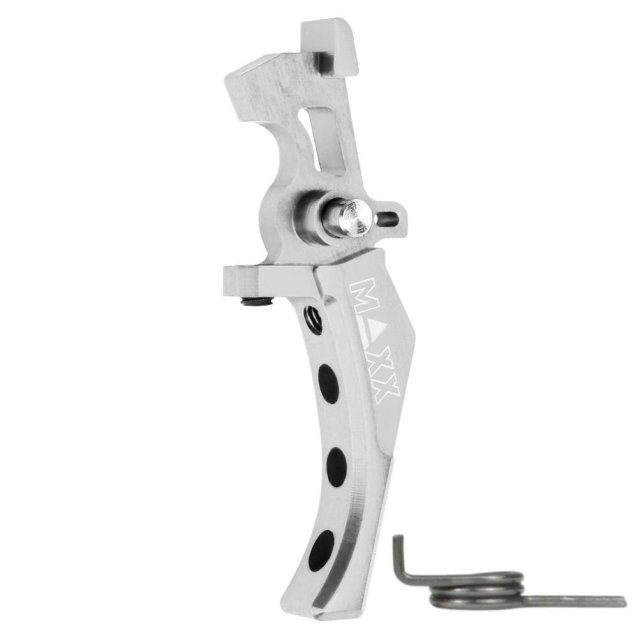 Maxx model cnc aluminum advanced speed trigger (style d) (Silver) - Airsoft AEG Triggers
