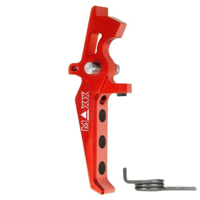 Maxx model cnc aluminum advanced speed trigger (style e) (Red) - Airsoft AEG Triggers - view 2