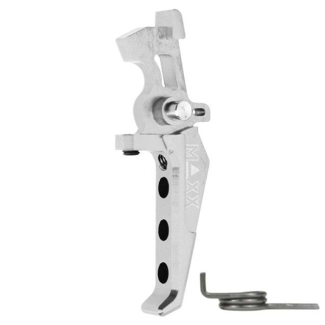 Maxx model cnc aluminum advanced speed trigger (style e) (Silver) - Airsoft AEG Triggers