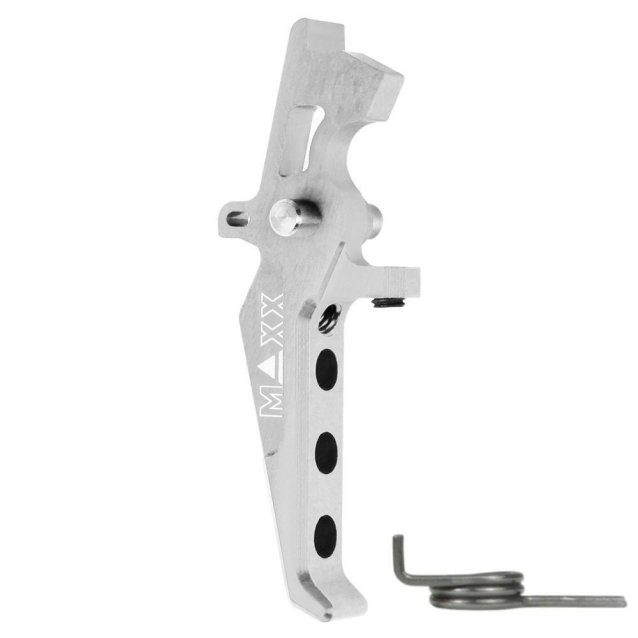 Maxx model cnc aluminum advanced speed trigger (style e) (Silver) - Airsoft AEG Triggers - view 3