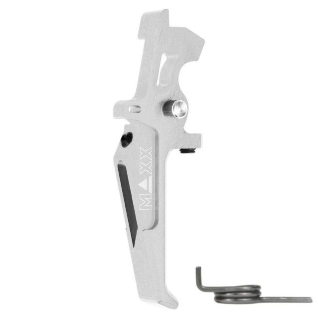 Maxx model cnc aluminum advanced speed trigger (style e) (Silver) - Airsoft AEG Triggers - view 4