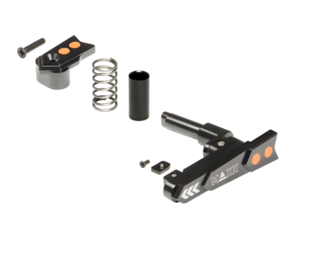 Maxx CNC Aluminum Advanced Magazine Release (Style A) (Black) - New Airsoft Products - view 2