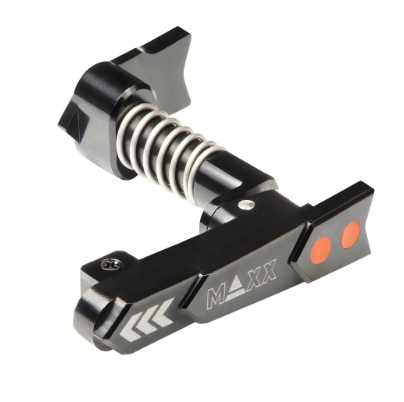 Maxx CNC Aluminum Advanced Magazine Release (Style A) (Black) - New Airsoft Products