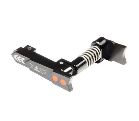 Maxx CNC Aluminum Advanced Magazine Release (Style A) (Black) - New Airsoft Products - view 4