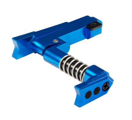 Maxx CNC Aluminum Advanced Magazine Release (Style A) (Blue) - New Airsoft Products - view 3