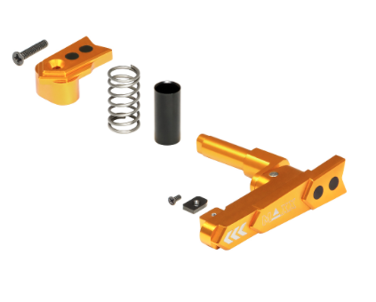 Maxx CNC Aluminum Advanced Magazine Release (Style A) ( Gold ) - New Airsoft Products - view 2