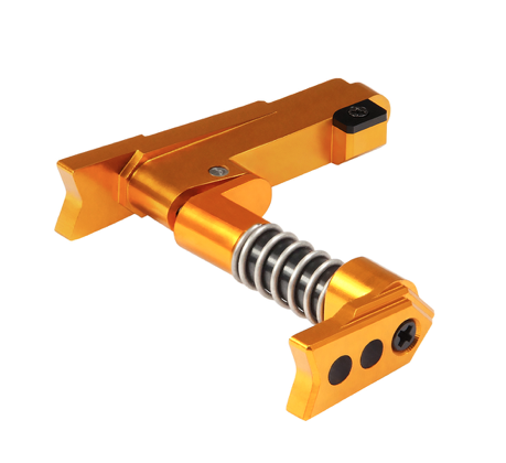 Maxx CNC Aluminum Advanced Magazine Release (Style A) ( Gold ) - New Airsoft Products - view 5