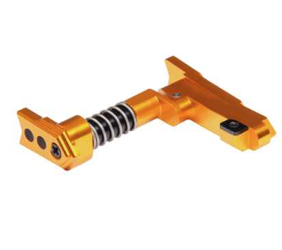 Maxx CNC Aluminum Advanced Magazine Release (Style A) ( Gold ) - New Airsoft Products - view 3