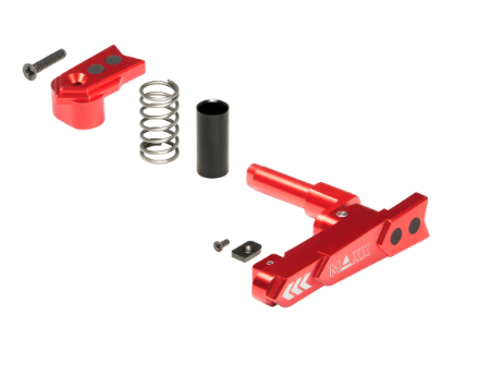 Maxx CNC Aluminum Advanced Magazine Release (Style A) ( Red ) - New Airsoft Products - view 2